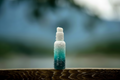 SeaFlora Sea Therapy Facial Cleanser bottle on a wooden surface with a blurred natural background
